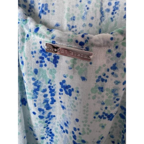 Heidi Klein Milos Drop Waist Dress Blue White Tie Belt Swim Coverup Size Medium - Picture 12 of 16